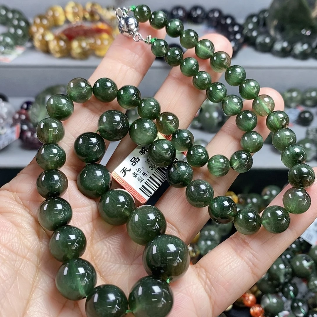 未镶嵌水晶手链绿发晶塔链356207