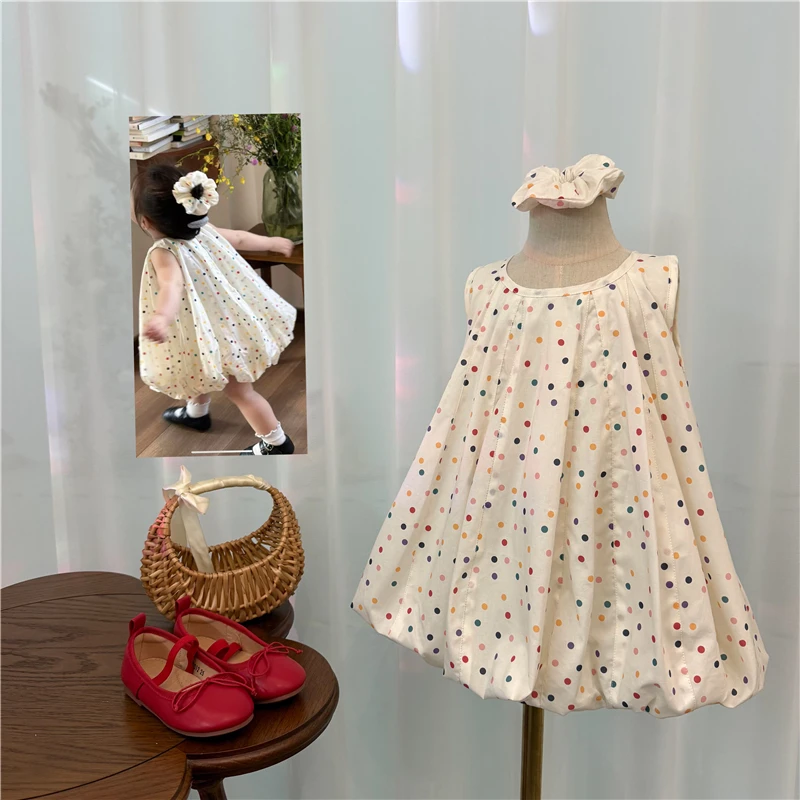 【热气球】X25185QZ波点连衣裙鱼子酱品牌童装女童
