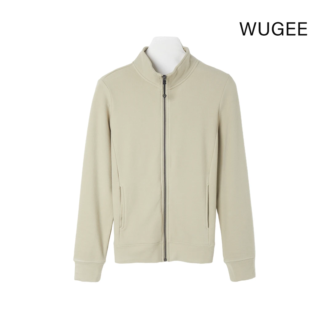 超显瘦秋冬卫衣加绒自发热外套立领9098