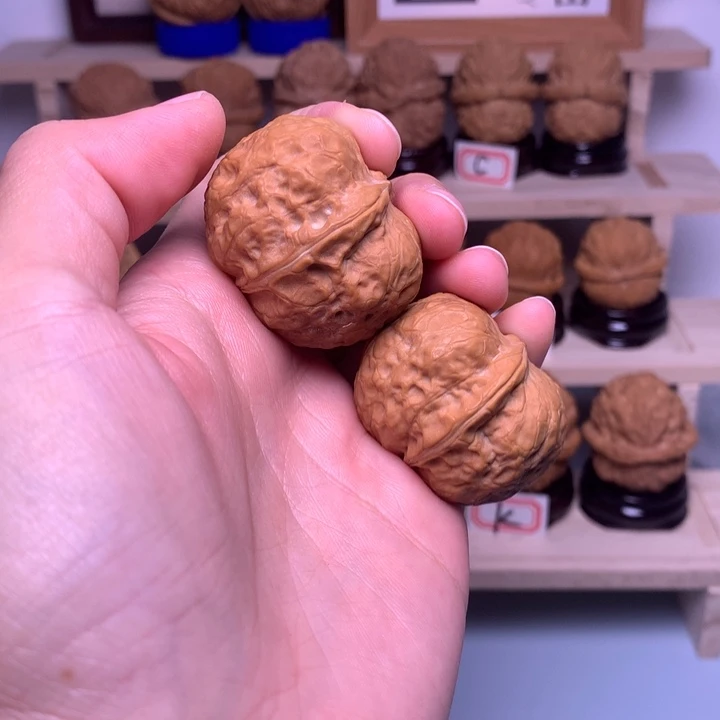 文玩核桃把件55云飞元宝35尺