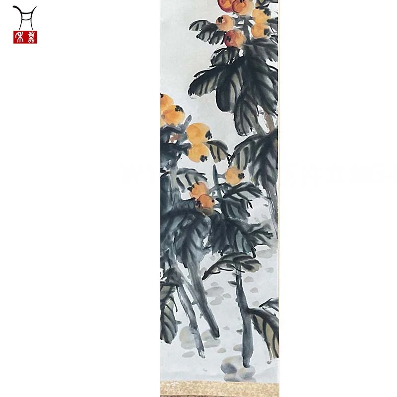 W1008花卉立轴34x135/4.1平尺