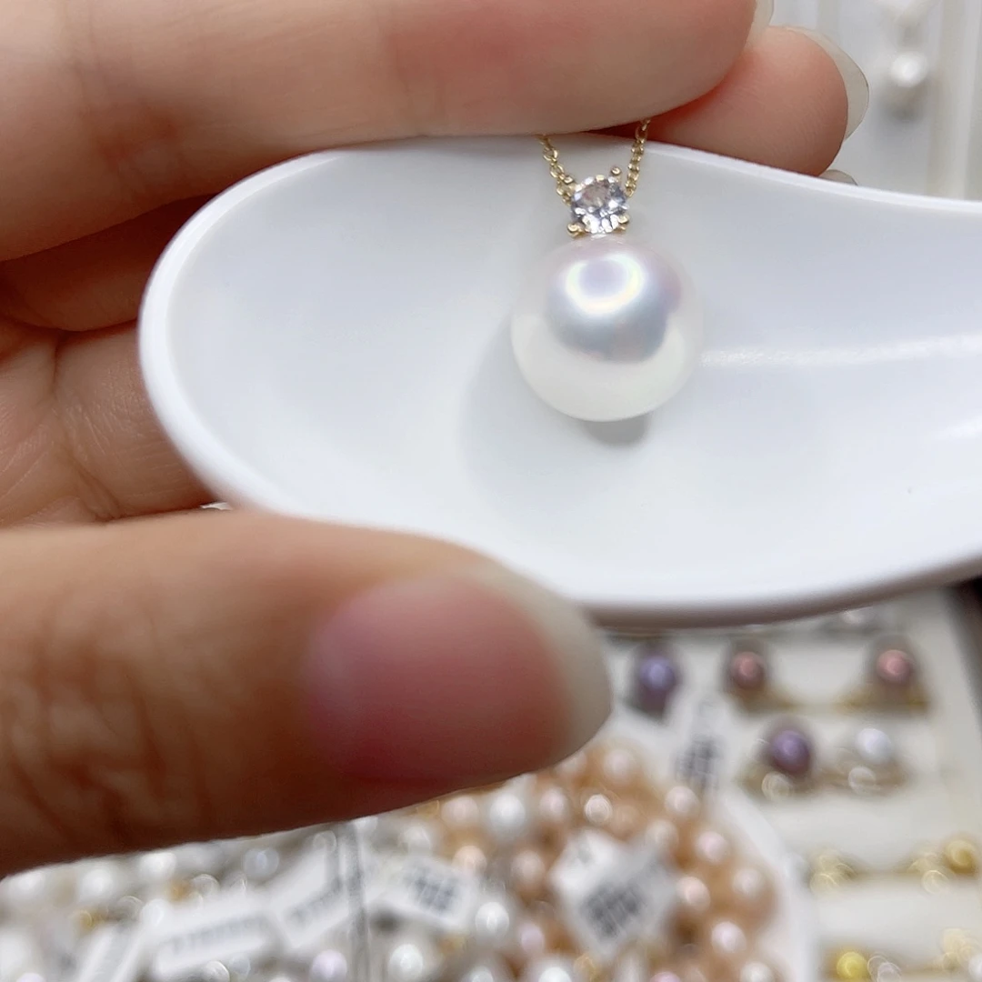 淡水珍珠未镶嵌吊坠(赠链)