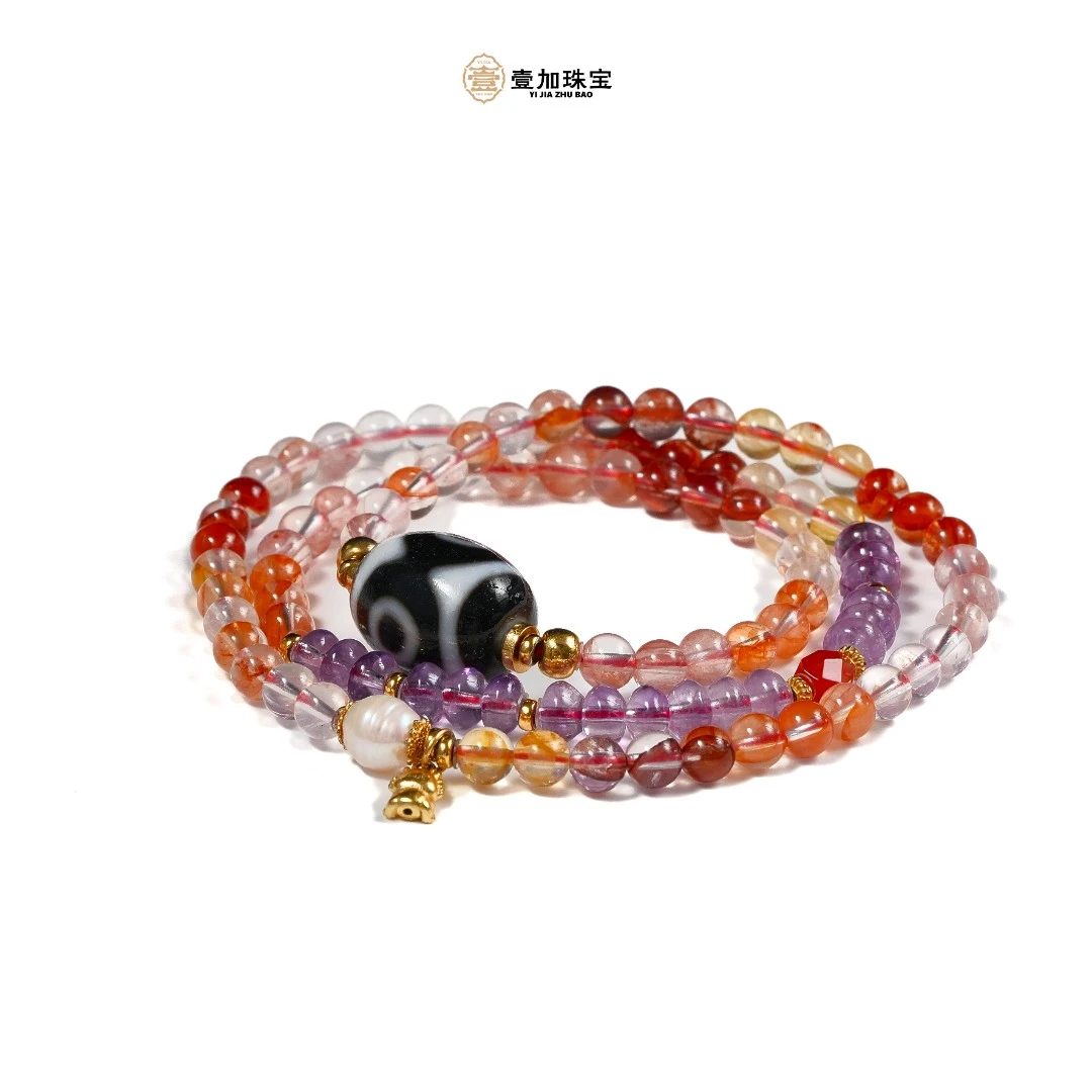 壹加维尼|手工设计达洛xm三玛瑙多圈手串多样性发一9096m