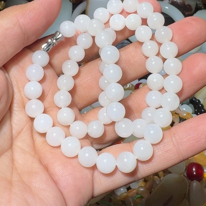 和田玉未镶嵌项链