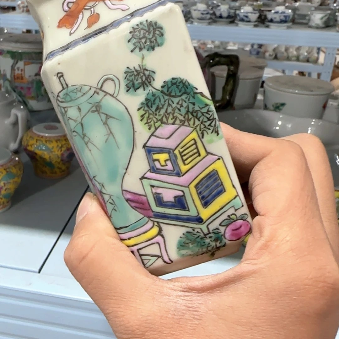 瓷片摆件手绘瓷器全部处理