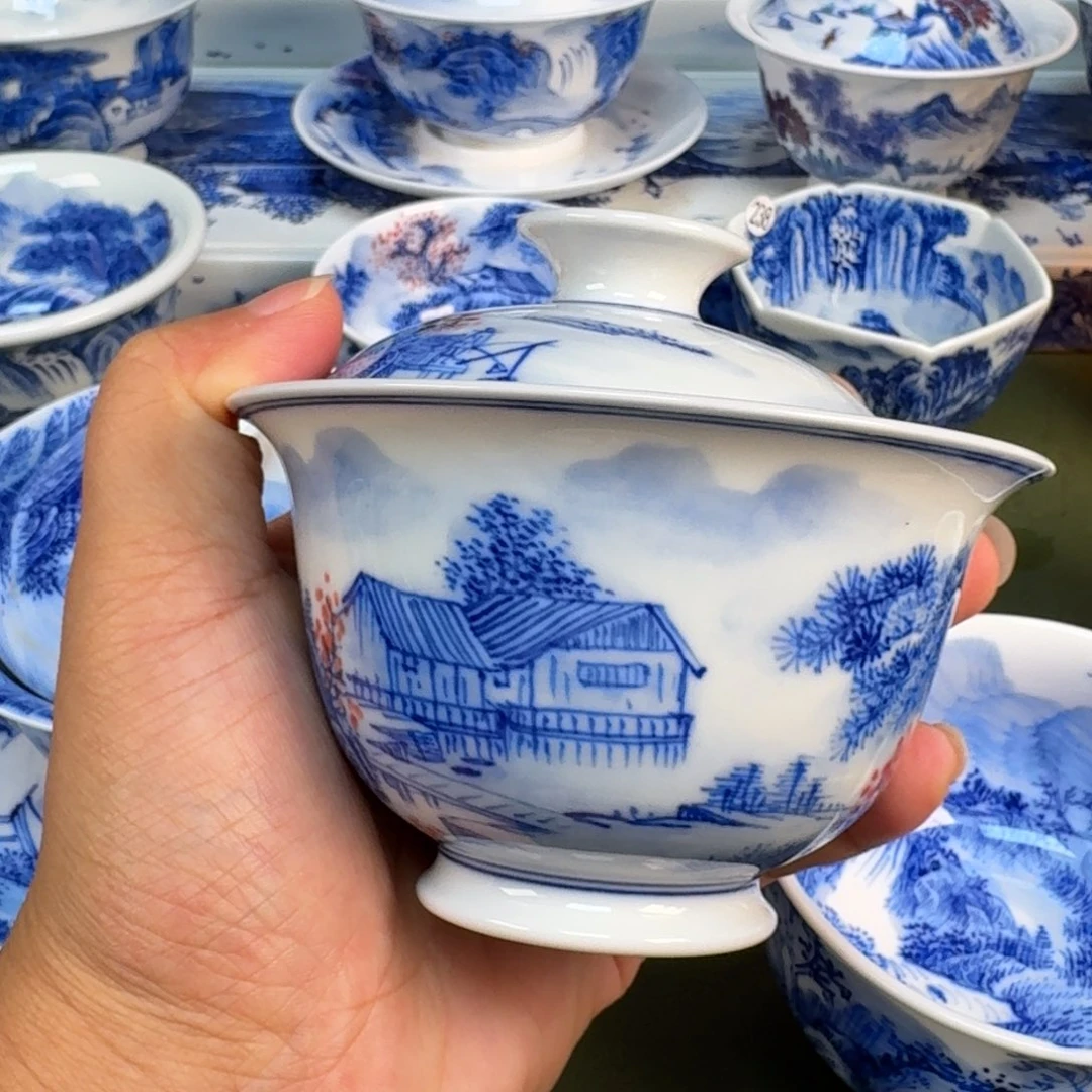 景德镇纯手绘茶具圆圆217