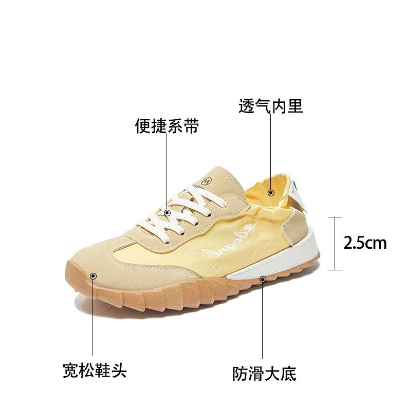 超轻板鞋子女2025早春新款圆头低帮德训鞋爆款帆布鞋女鞋