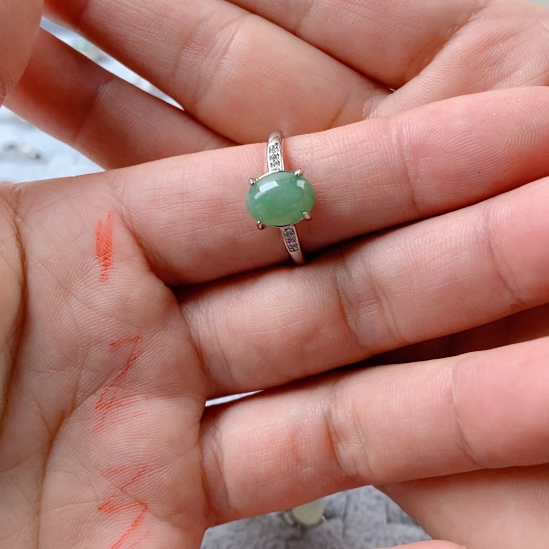 ****a翡翠未镶嵌戒指缅甸