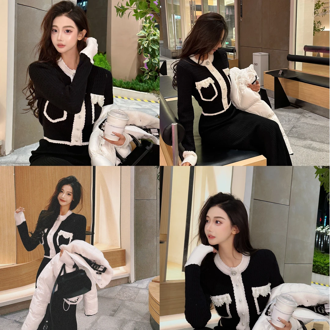 利达 NEW DADADA【法式午后】时尚百搭毛织开衫上衣TRC3643