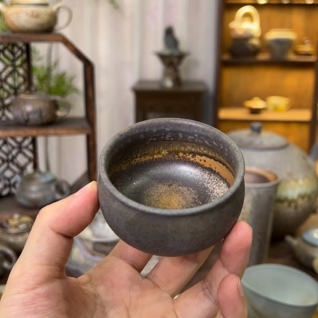 不染柴烧精品主人杯