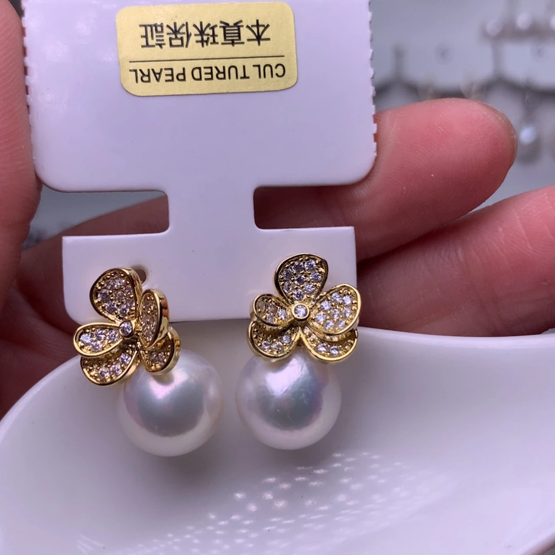 未镶嵌耳饰淡水珍珠