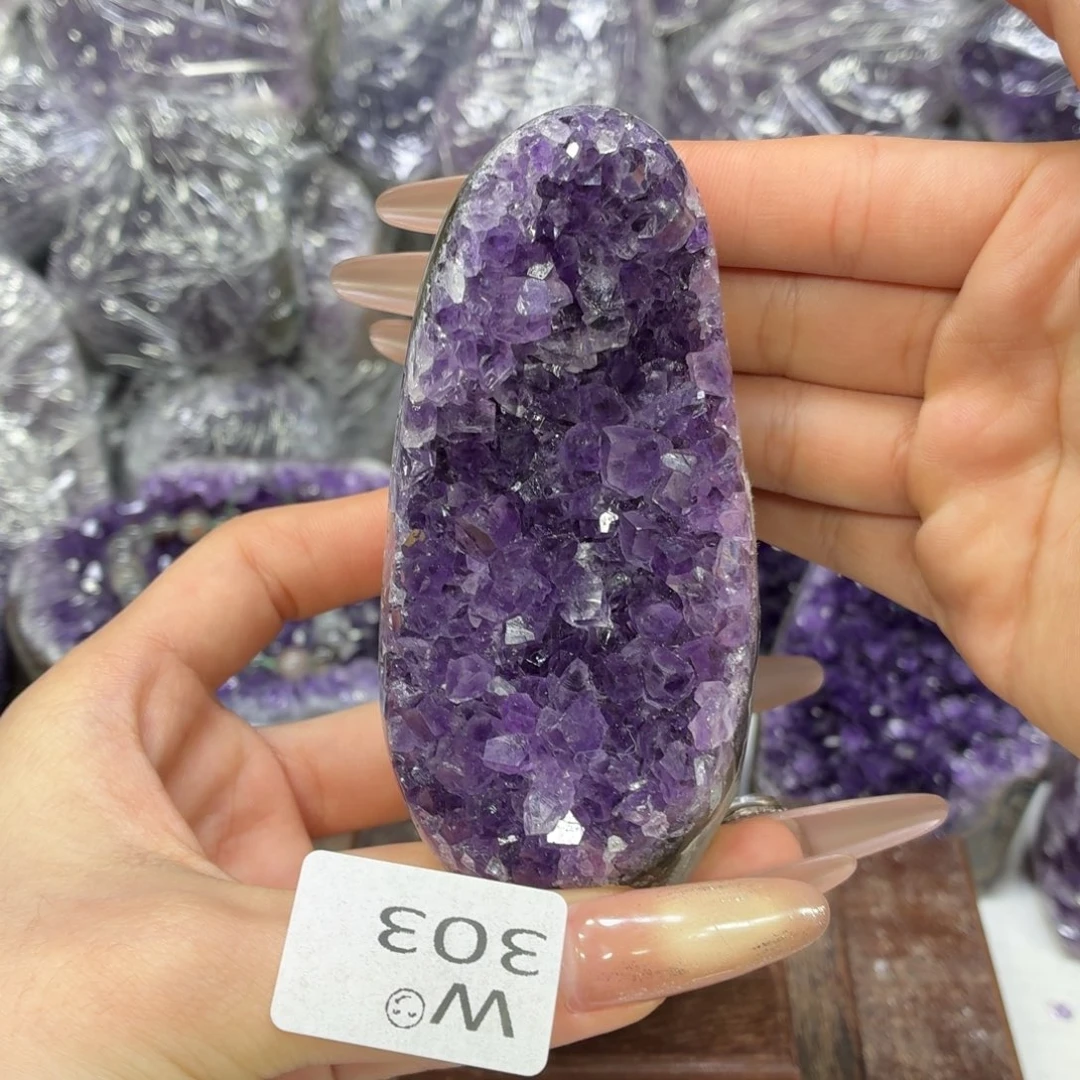紫晶摆件未镶嵌紫水晶