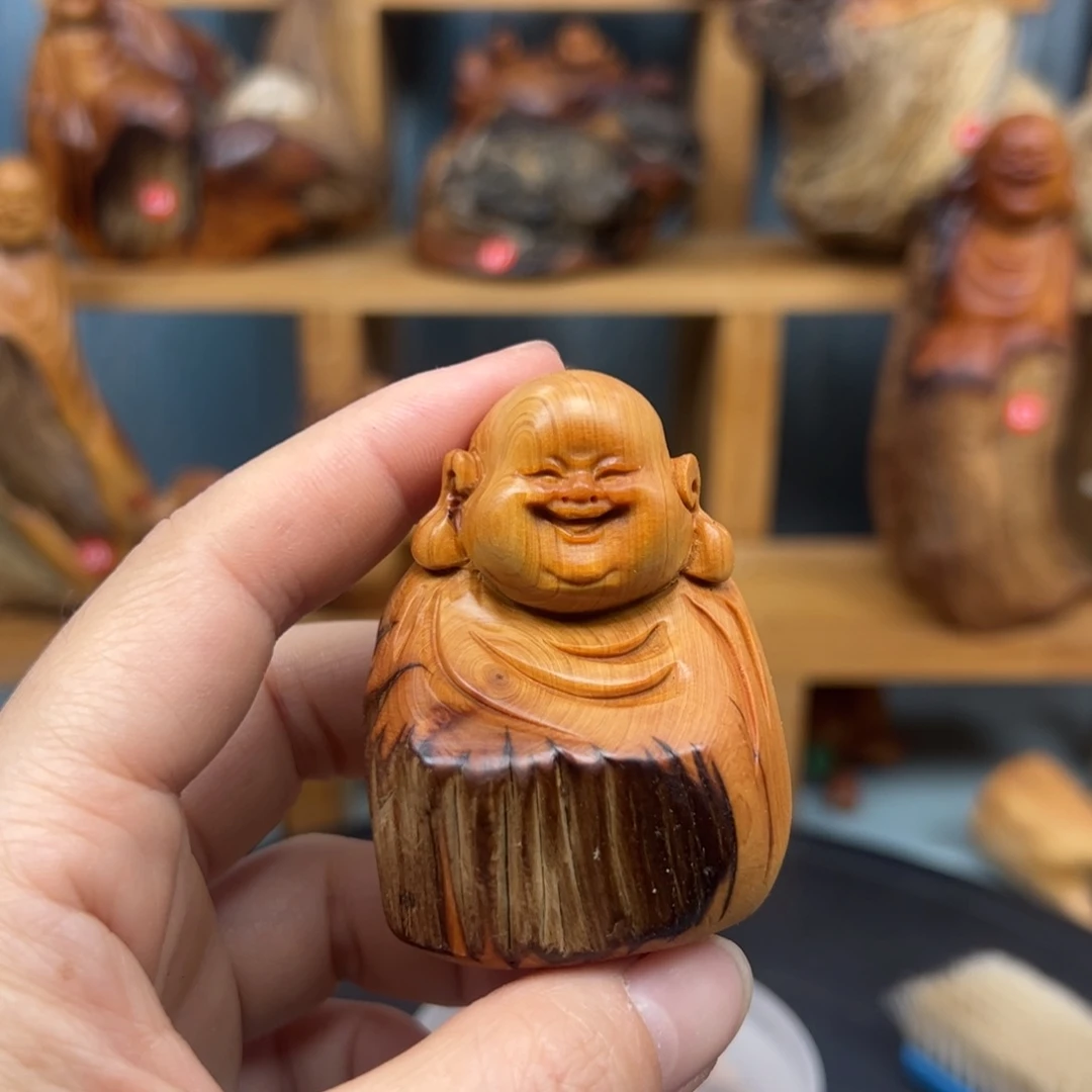 木周崖柏木摆件手把件