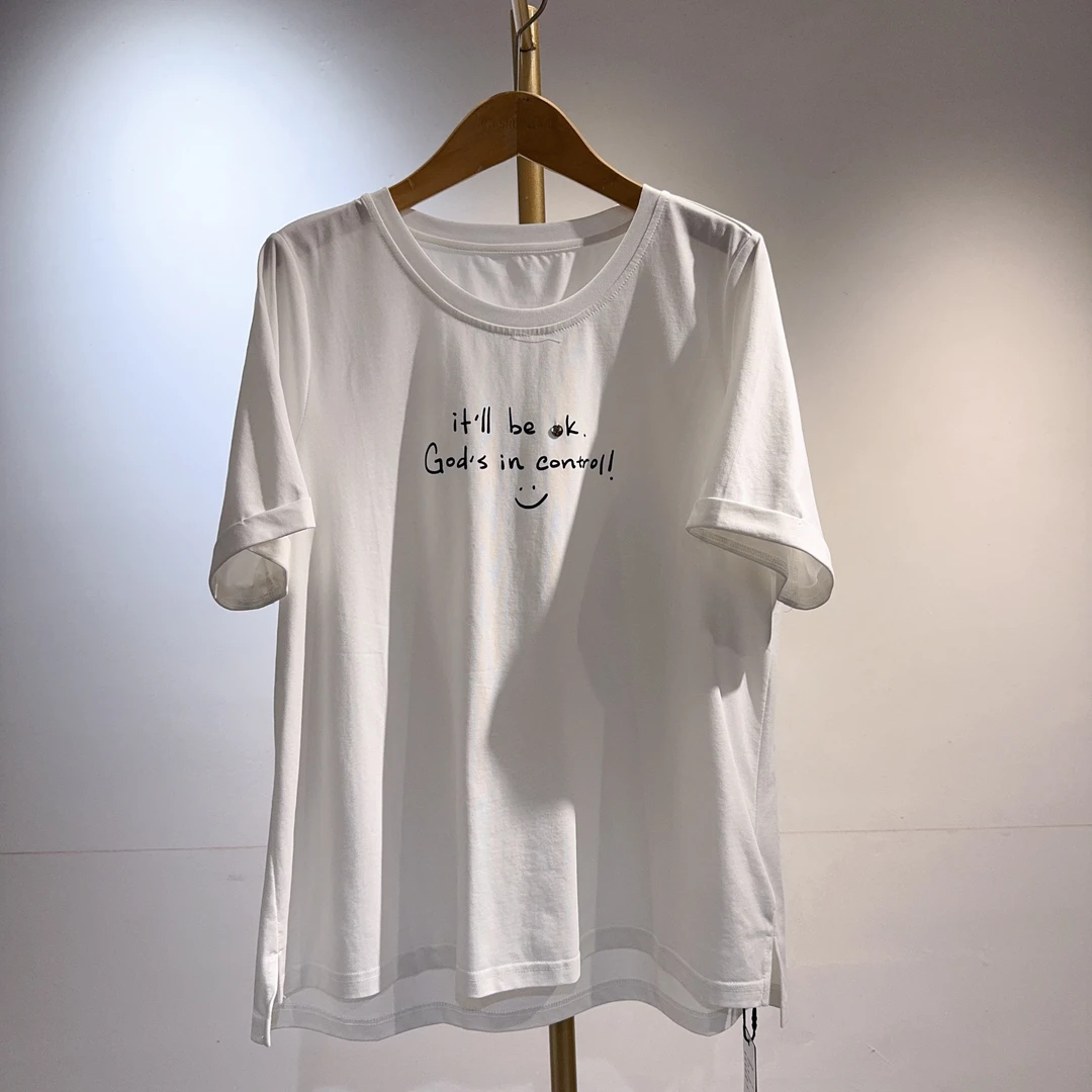 2025夏印花百搭T恤2220