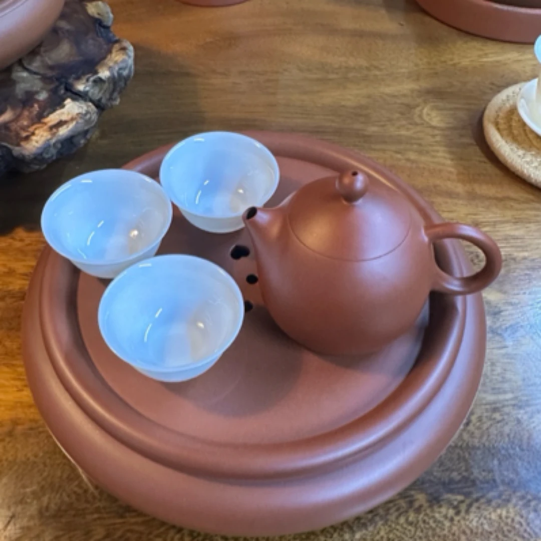 蔡家鸿全手工老矿陈腐朱泥纯天然矿料潮州手拉壶茶壶纯手工~龙蛋