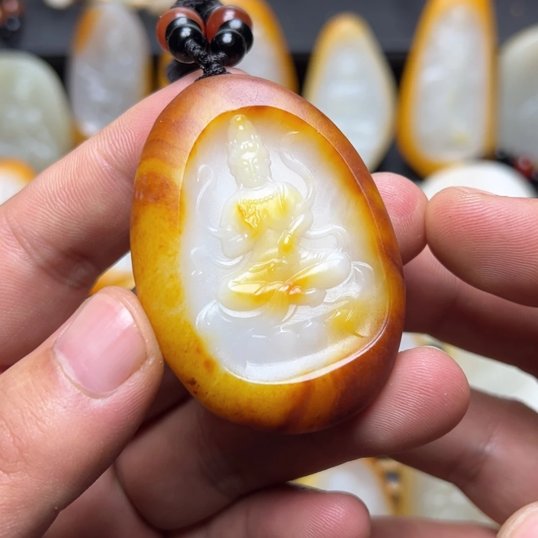 和田玉未镶嵌挂件