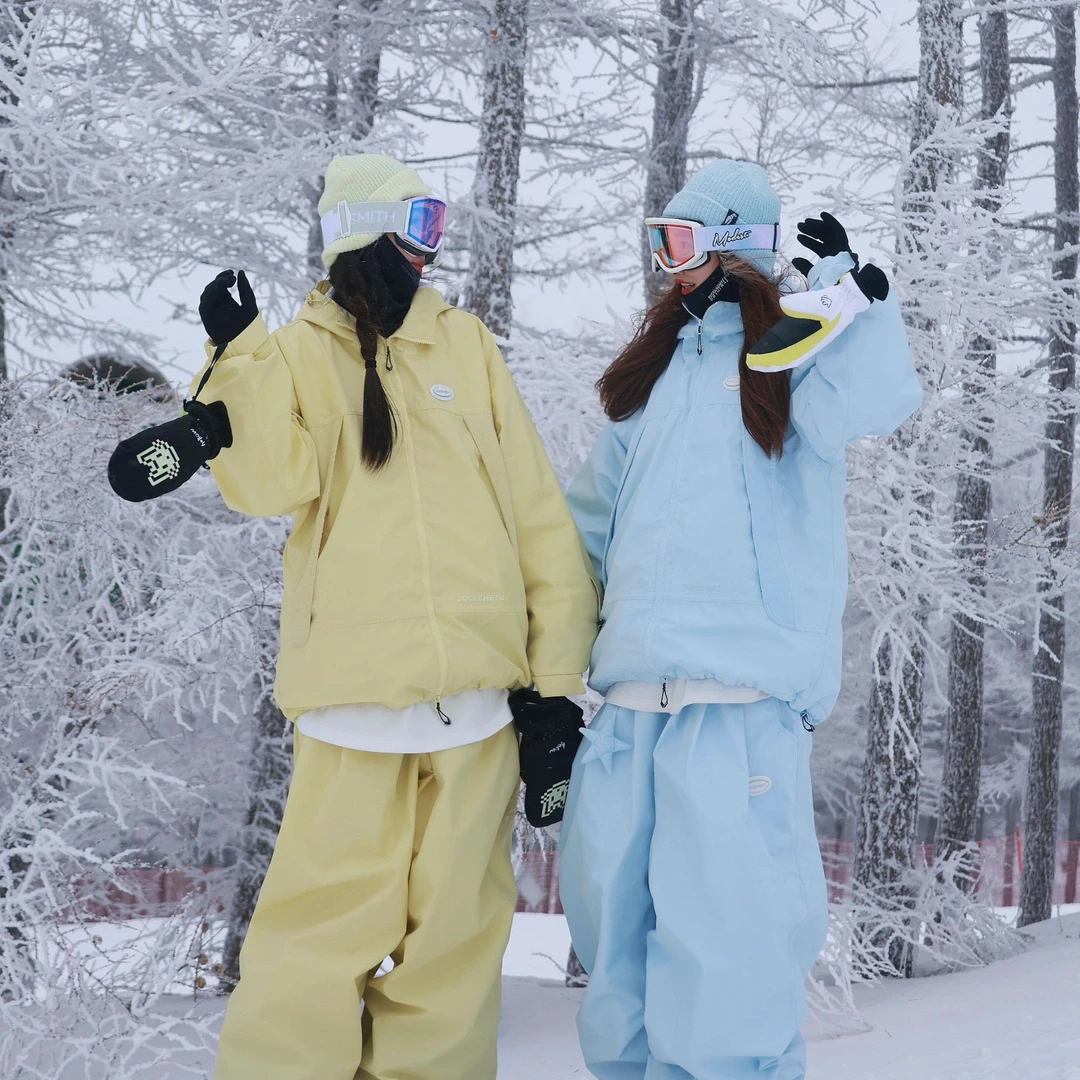 DOCESHEN沈小仙25-26压胶滑雪单双板自由式滑雪服滑雪裤保暖防水