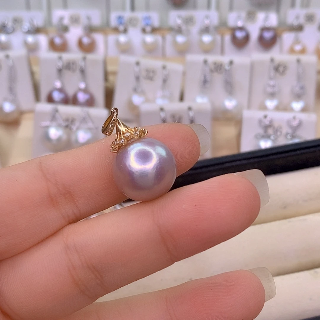 孙***美颈饰银S925镶嵌淡水珍珠