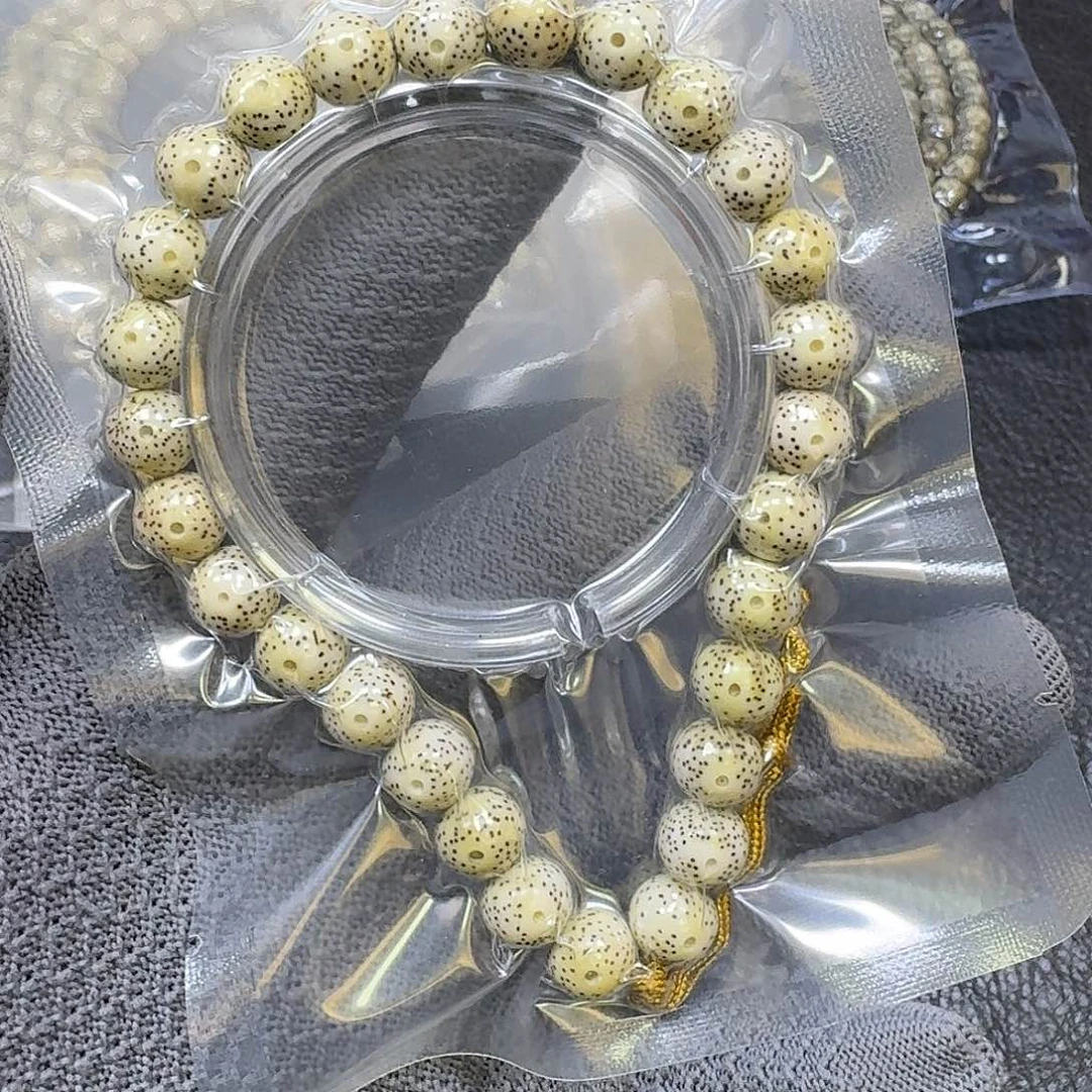 绅***放星月菩提手串10mm原生态圆珠手持（氧化走色