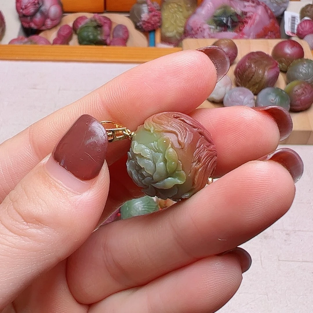 未镶嵌盐源玛瑙定制定制石英质玉谪**月