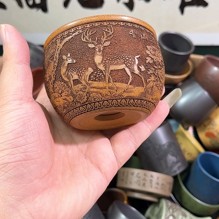 茶杯紫砂全手工紫砂主人杯