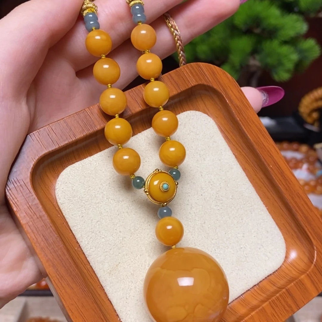 【闪购商品】蜜蜡颈饰未镶嵌项链