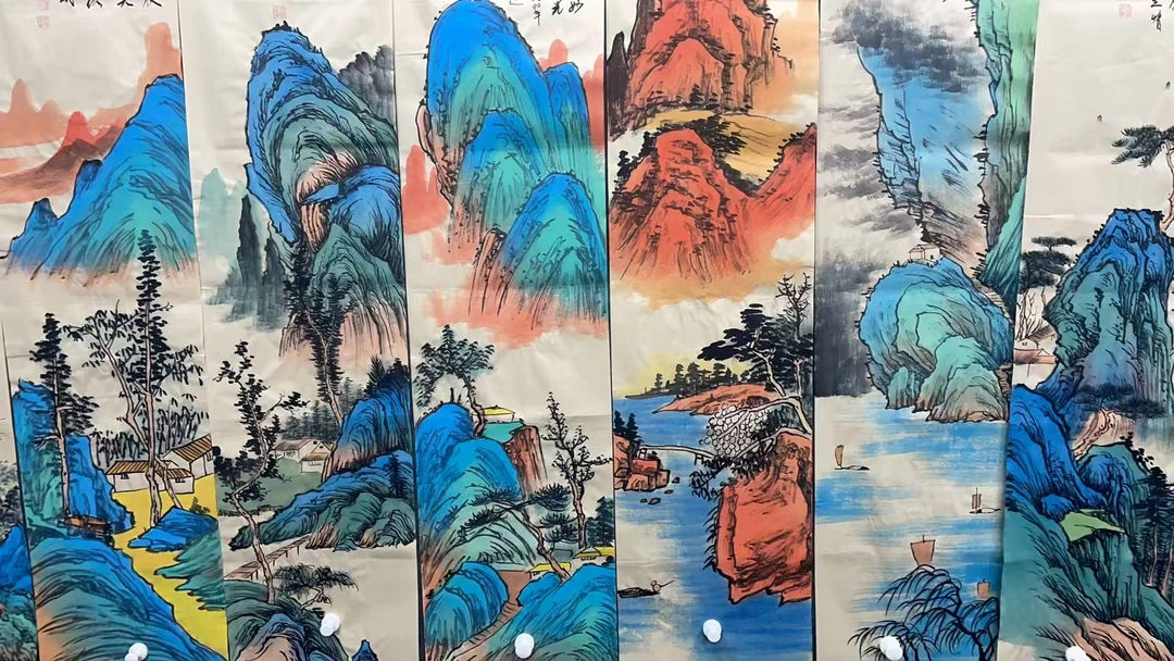 【慕胜】精品十二条屏装饰画通用链接