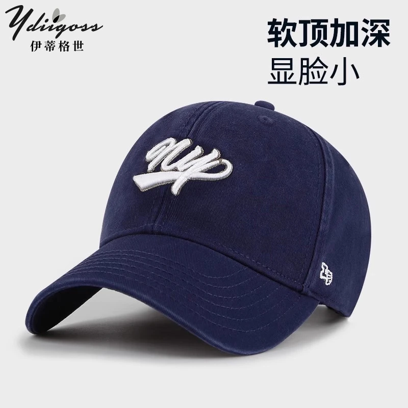 YDIIGOSS帽子男士夏季软顶鸭舌帽加大码显脸小时尚休闲百搭棒球帽