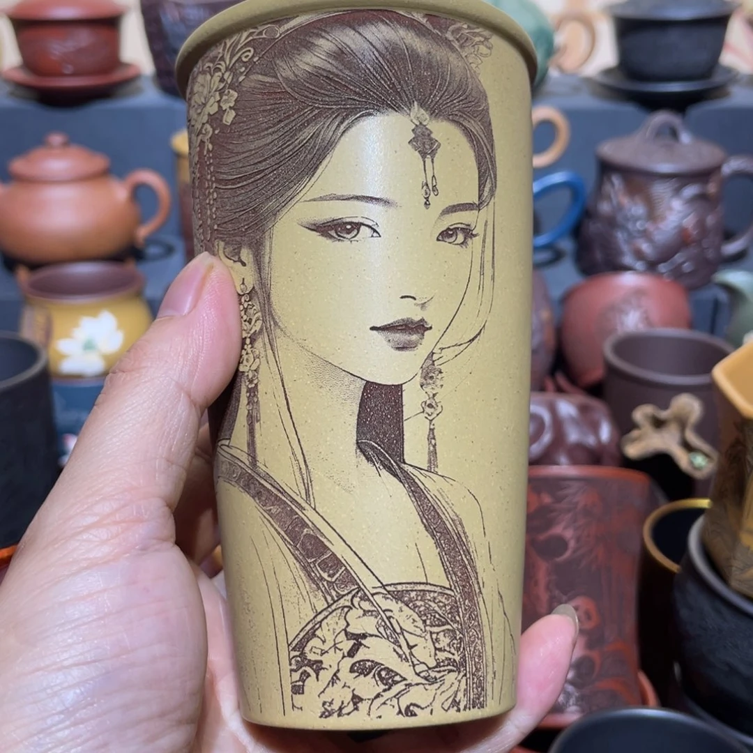 原矿紫砂手工主人杯