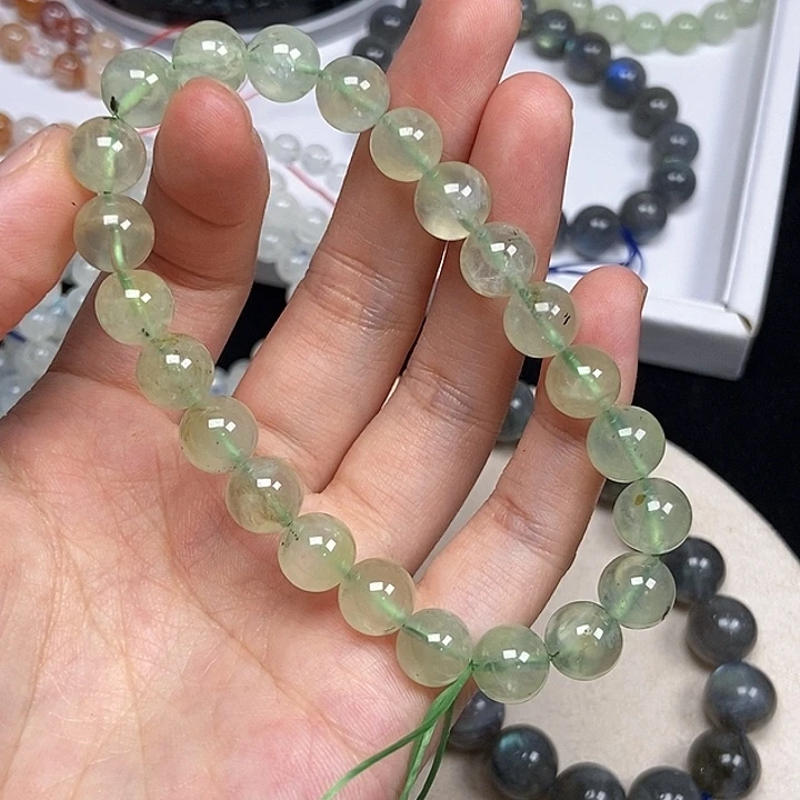 水晶手链未镶嵌葡萄石卡8+