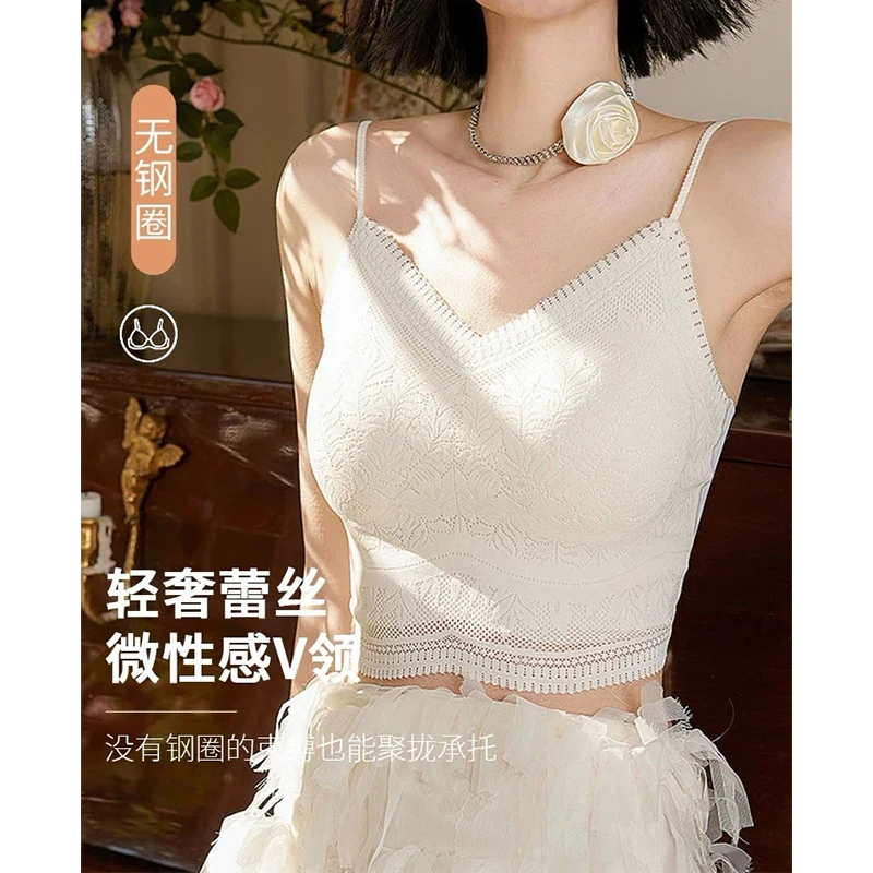 丹姐家 法式蕾丝背心！自带胸垫 春夏必备～