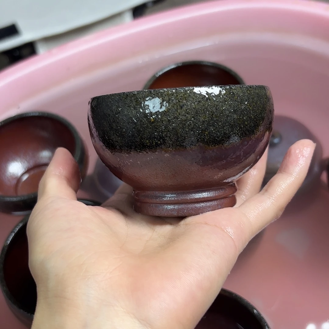 中****茶壶紫砂柴烧紫砂紫泥杯
