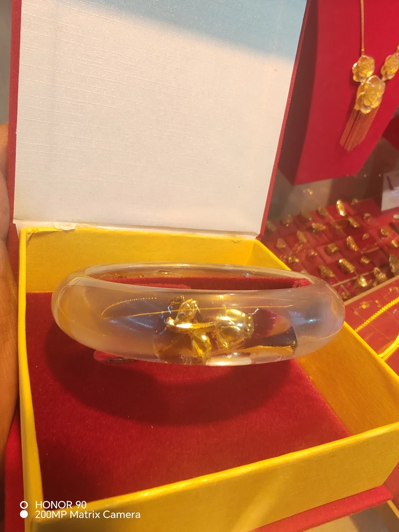 合金仿水晶手镯 قەغەز ئالتۇن ئىلىنغان تاش بىلەيزۈك