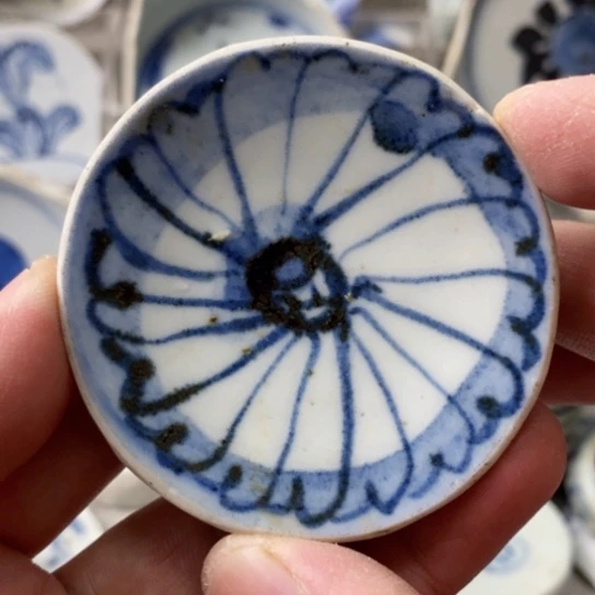瓷片现代瓷器青花瓷片