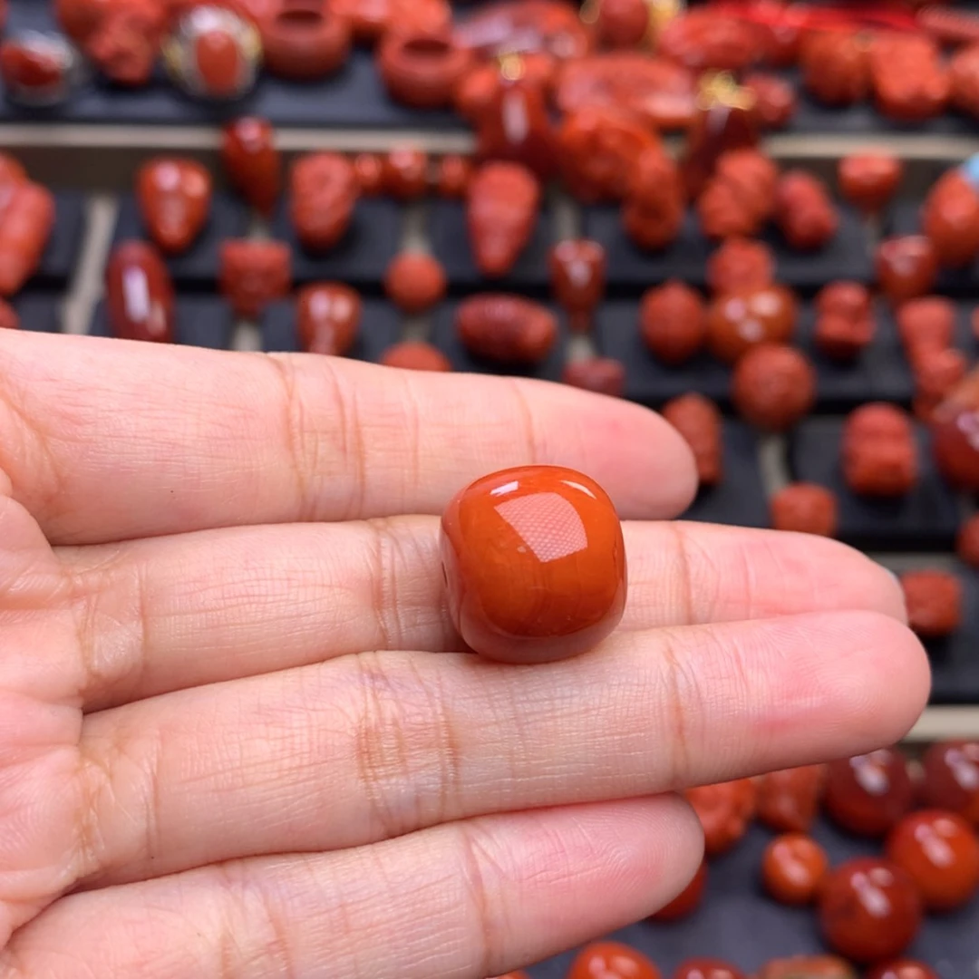 【闪购商品】南红玛瑙老型单珠15mm➕未镶嵌
