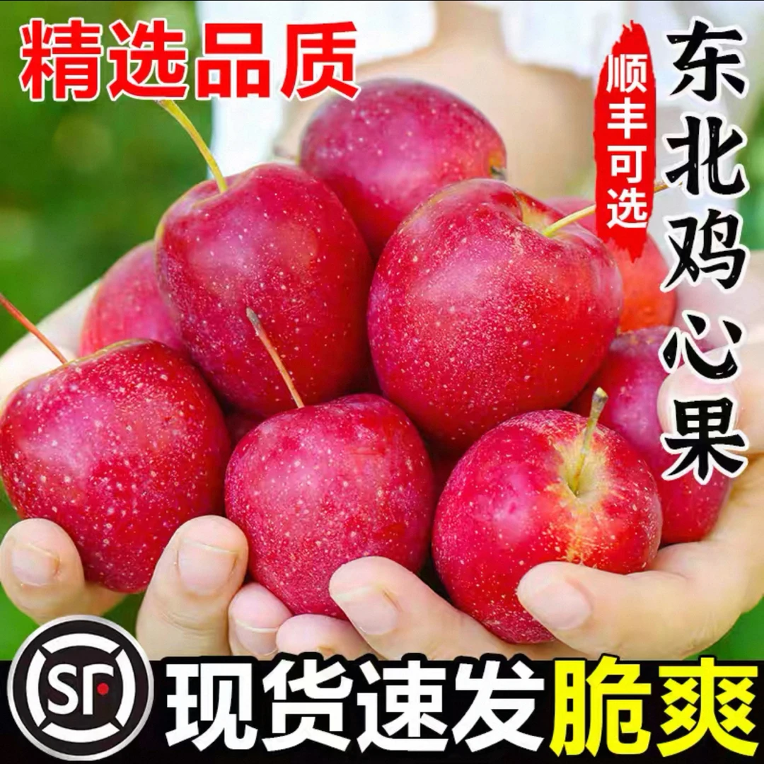 【顺丰包邮】东北特产鸡心果新鲜应季水果脆甜可口现摘现发
