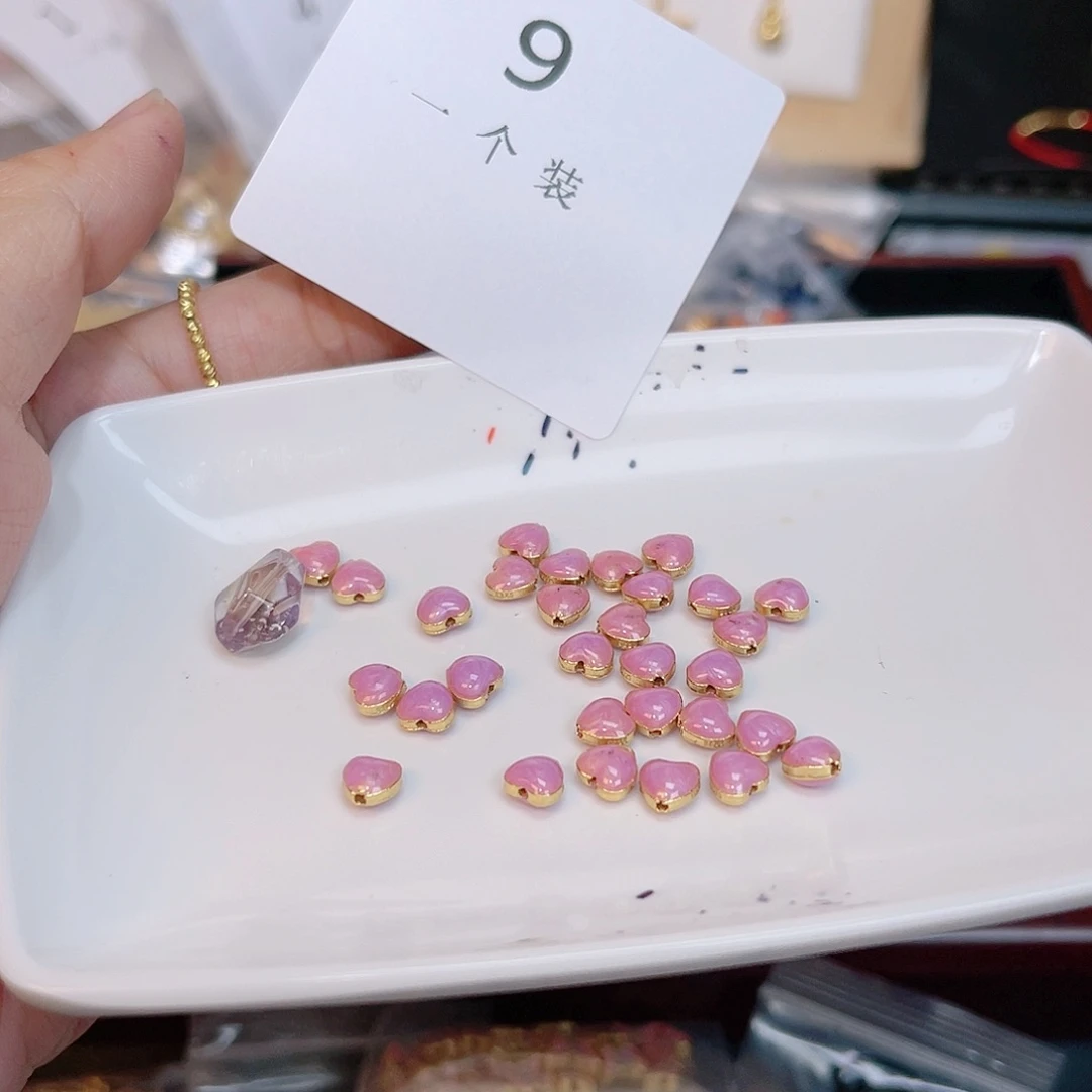 紫晶珠宝半成品银S925镀金镶嵌9