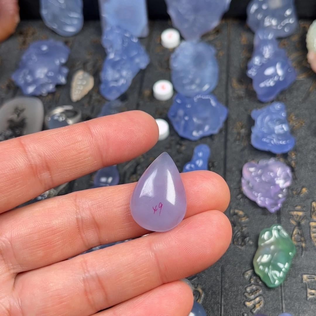 玛瑙/玉髓合金颈饰水滴