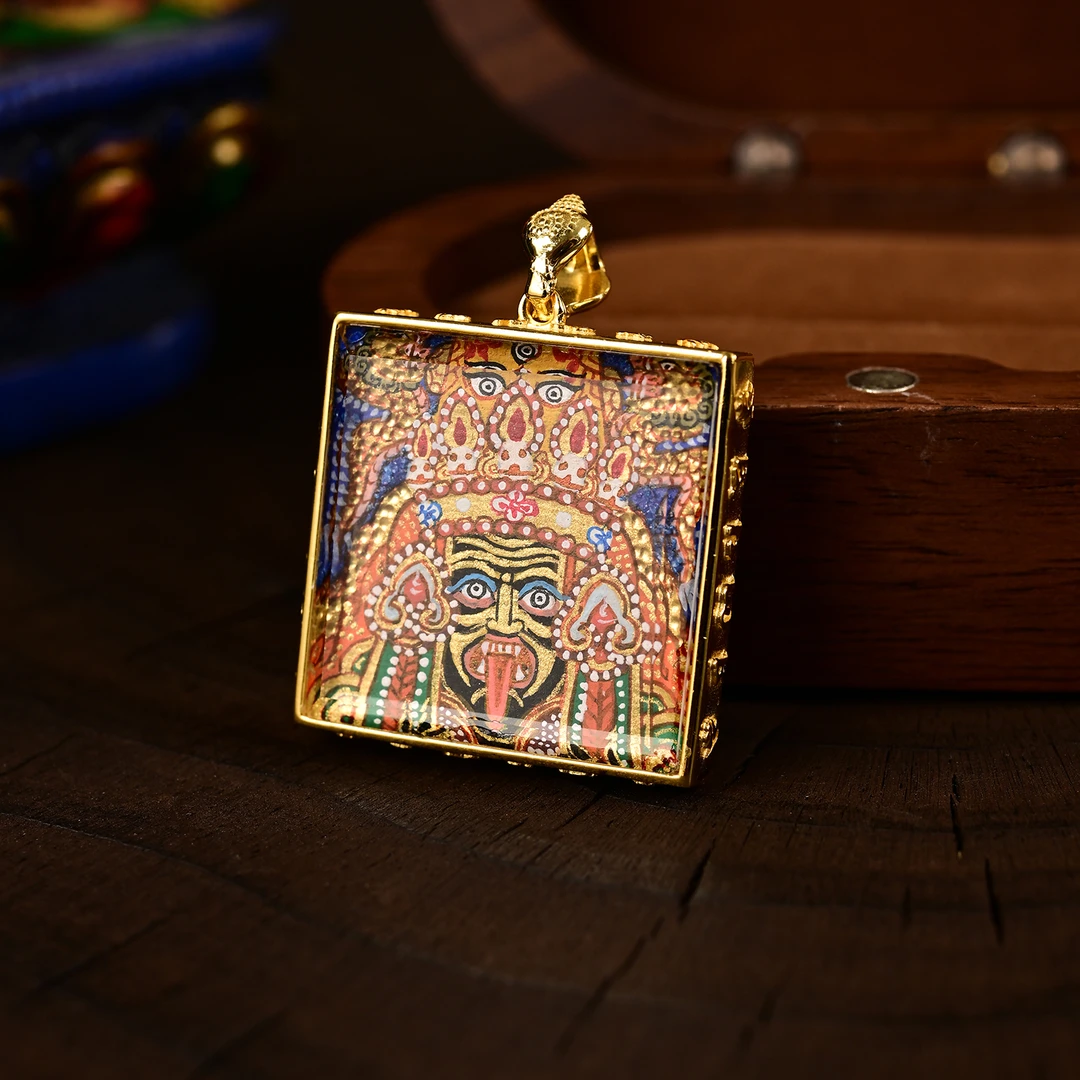 吊坠925银 珠宝【三宝】扎基牌牌吊坠D028