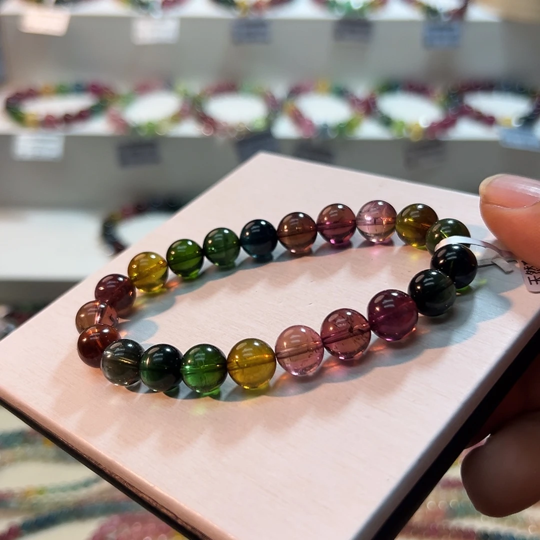 碧玺未镶嵌手链碧玺