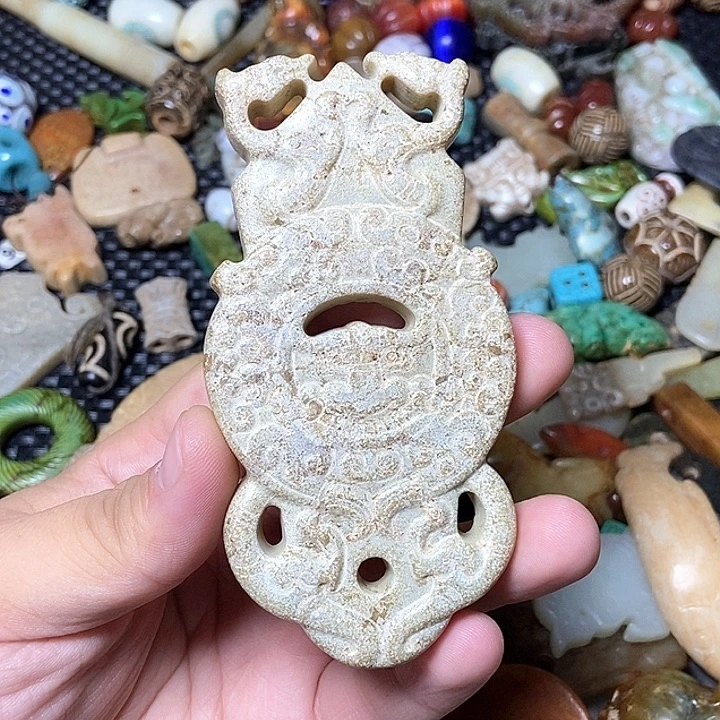 和田玉未镶嵌颈饰174