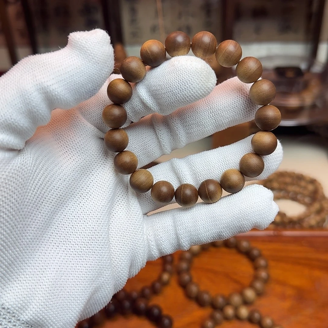 檀香木手串/手链正区老山檀宾利1.0横纹黑肉沉水货中