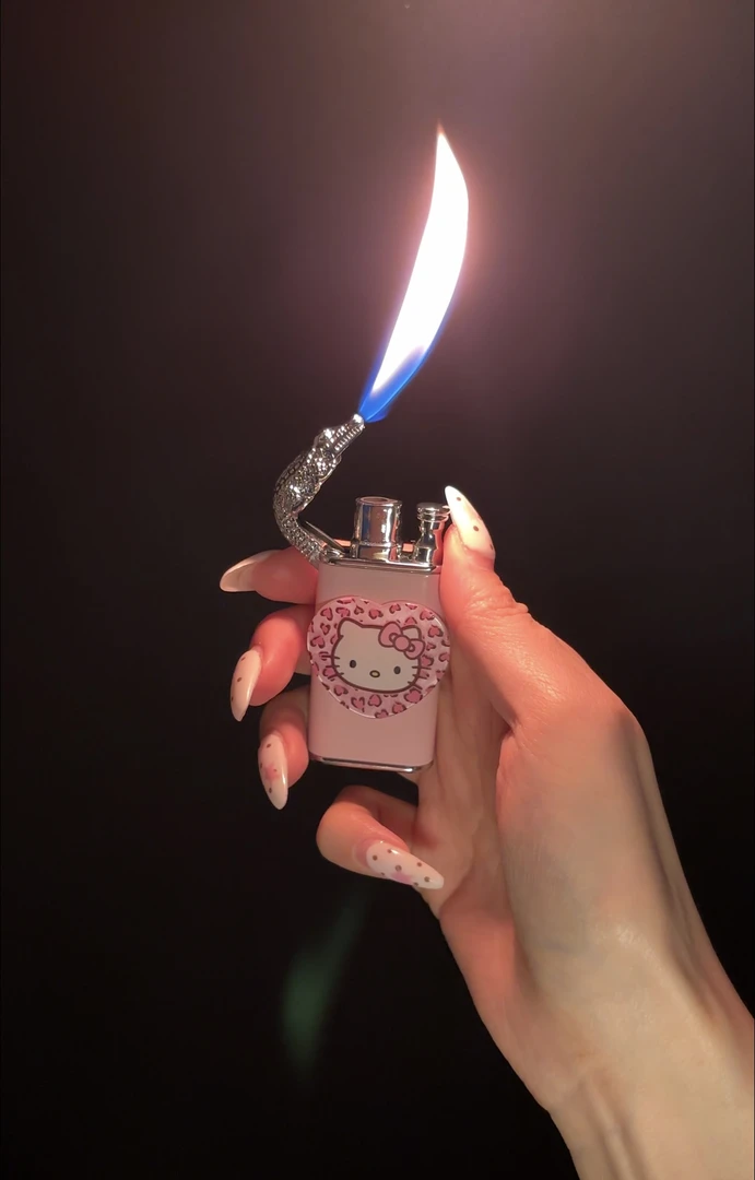 【公主请下单】原创 双火凯蒂猫打火机高颜值可爱炫酷送男女友礼物