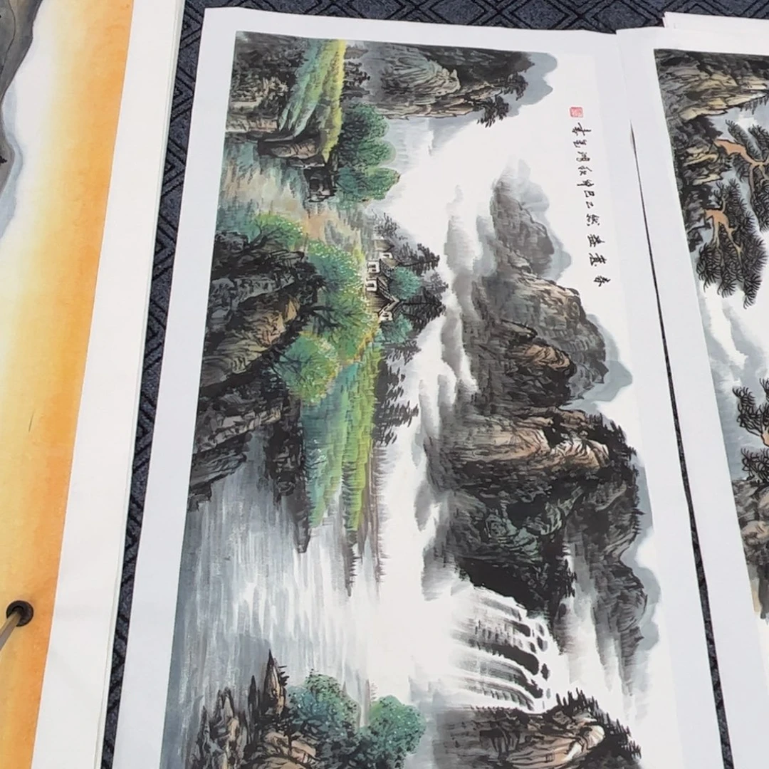 旅***耘国画孙鸿金老师四尺山水旭