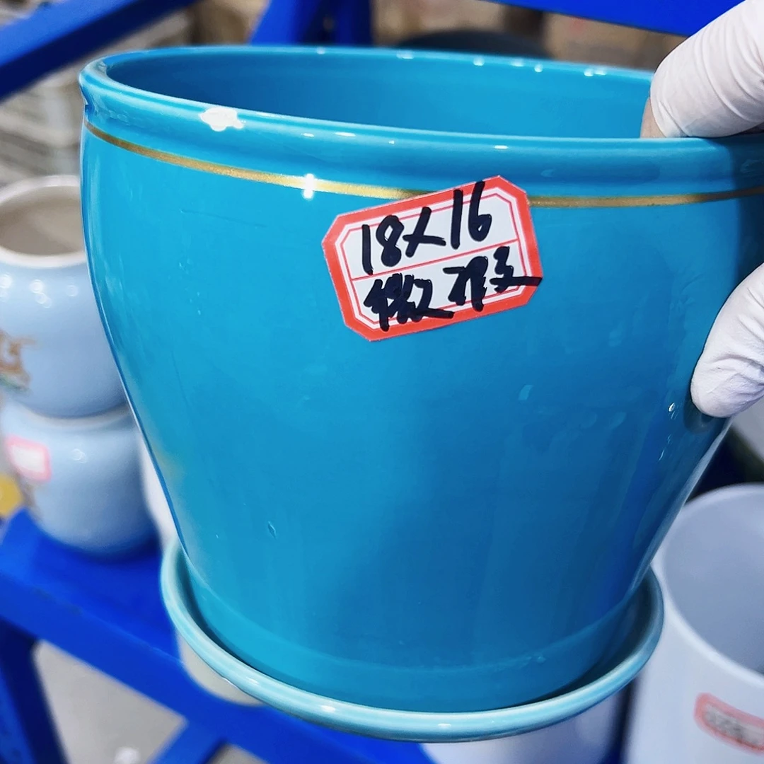 外贸尾单陶瓷花盆凑单10米包邮