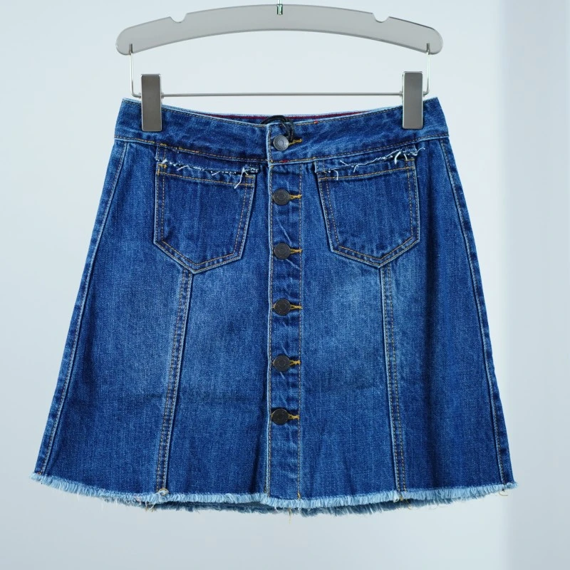 【德M】S660-5  女装休闲牛仔短裙中蓝色 莉推荐