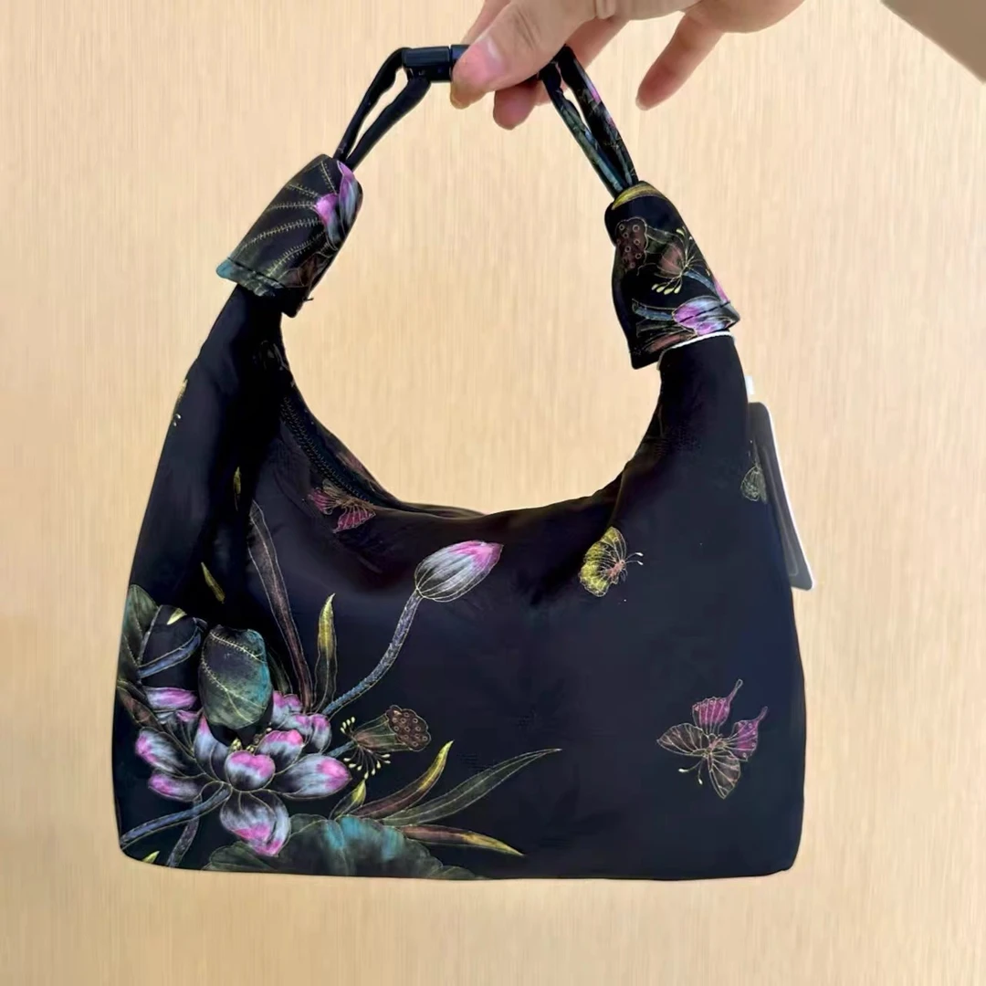 【荷花蝶】民族风精品手提包包潮流之选国风新中式包包