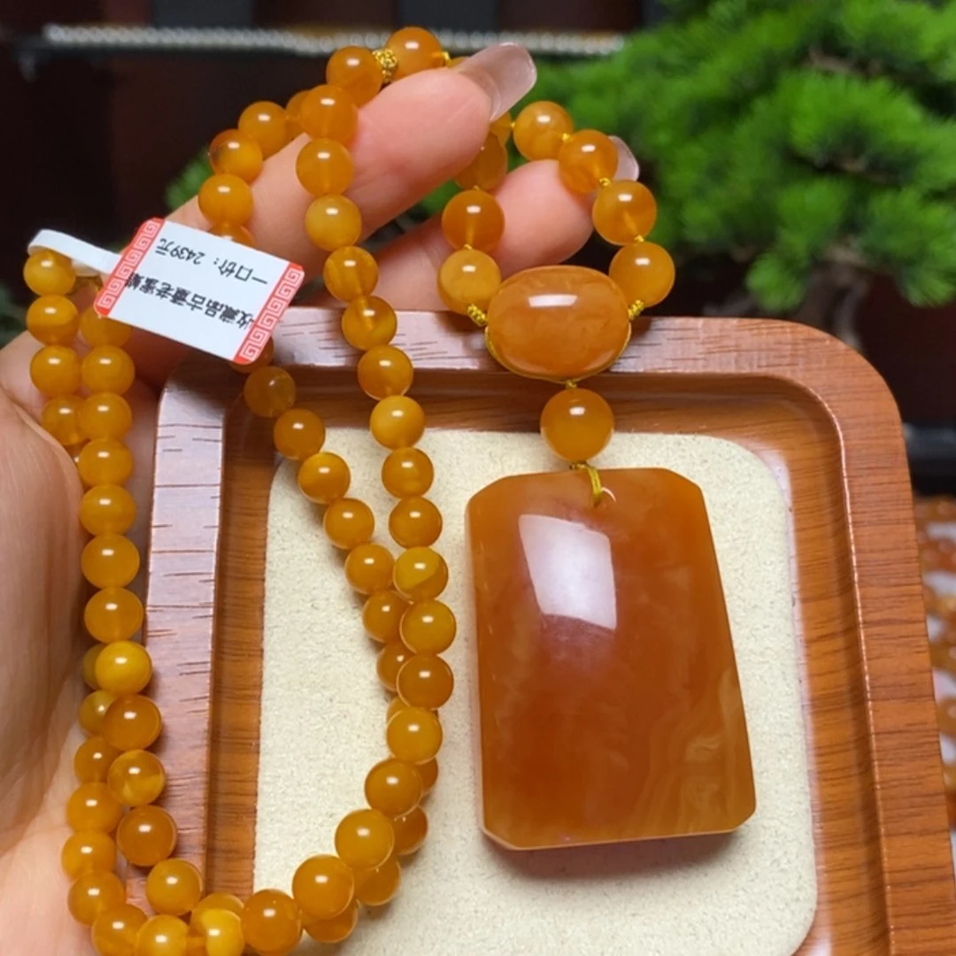【闪购商品】蜜蜡颈饰未镶嵌项链