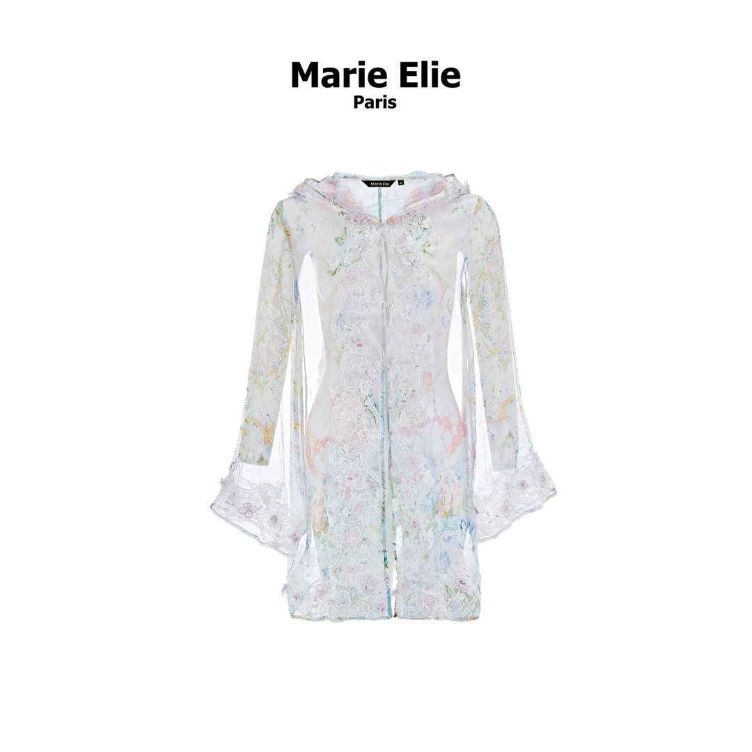 【陈大可专属】Marie Elie【幻纱彩蔓】新款印花外套 EAF11G10306