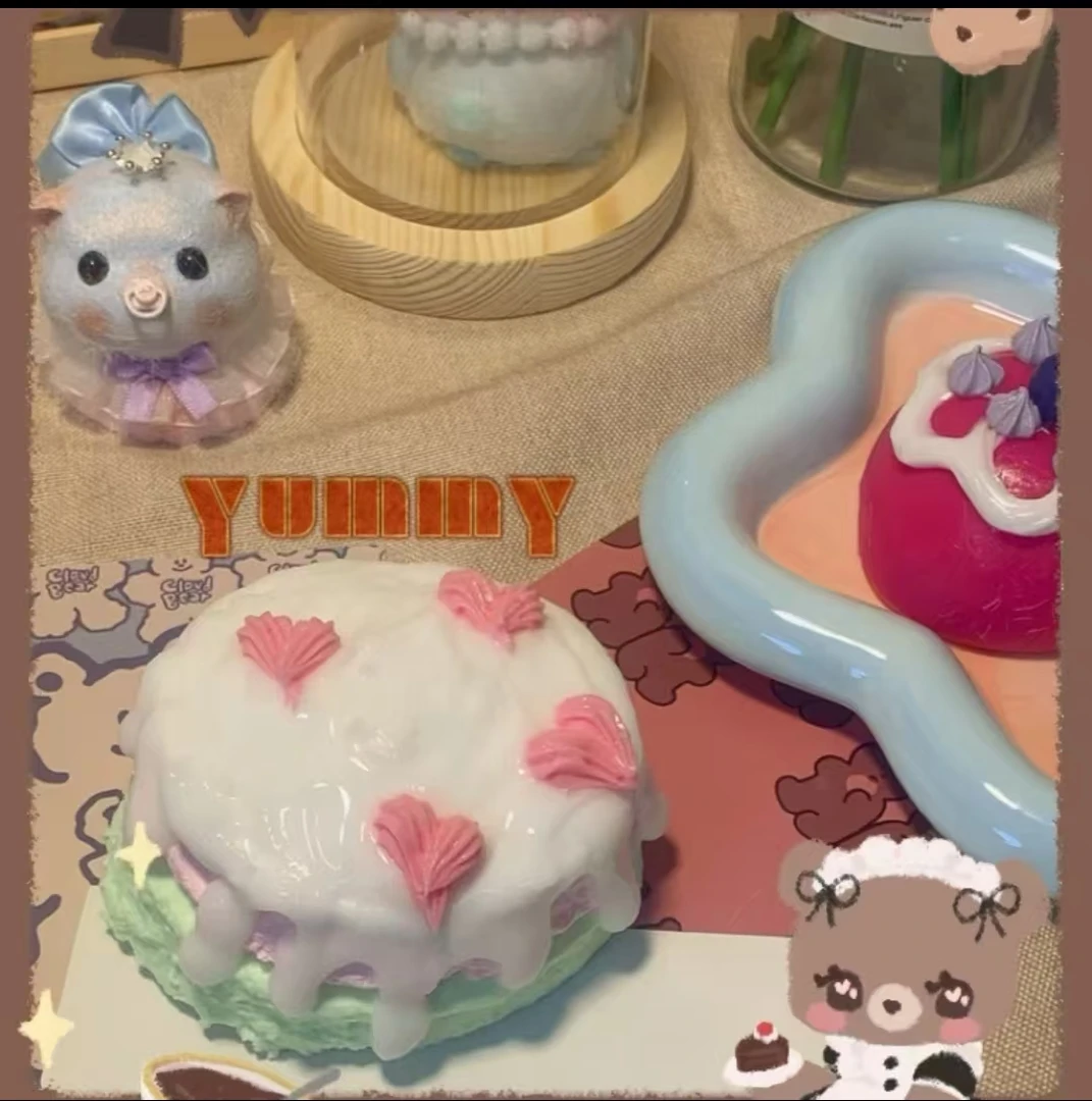 蛋糕蛋糕捏捏排单链接 捏捏食品硅胶奶油泥